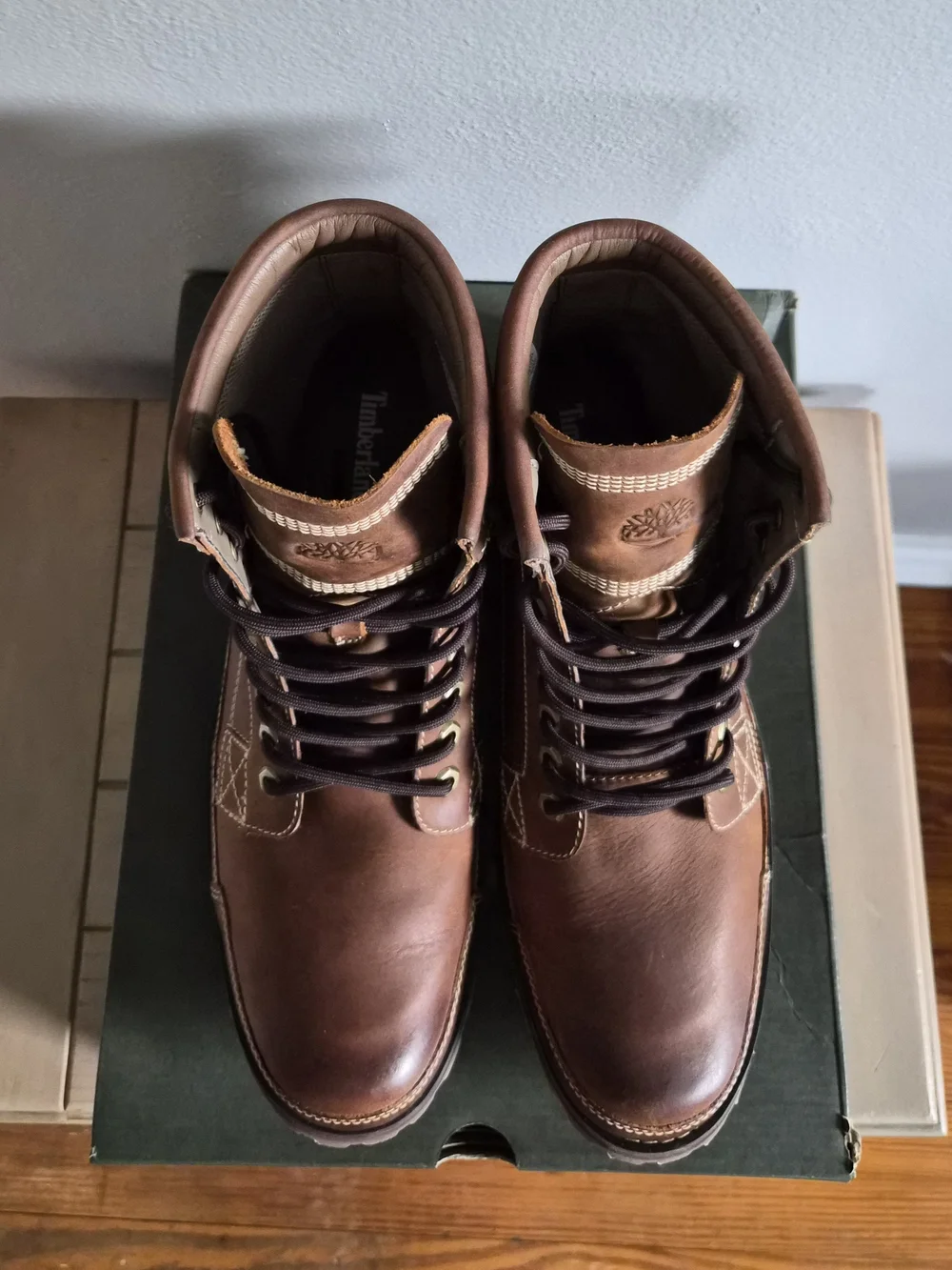 Men's Brown Lace-Up Work Boots